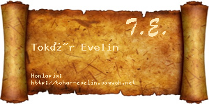 Tokár Evelin névjegykártya